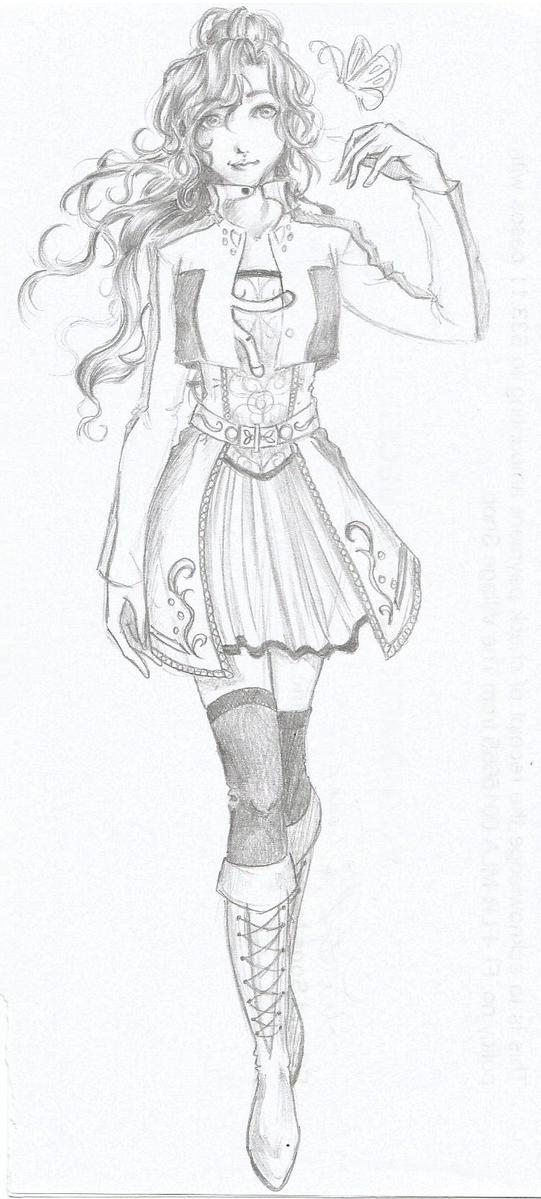 Game Character Sketch by Chiisa23 on DeviantArt