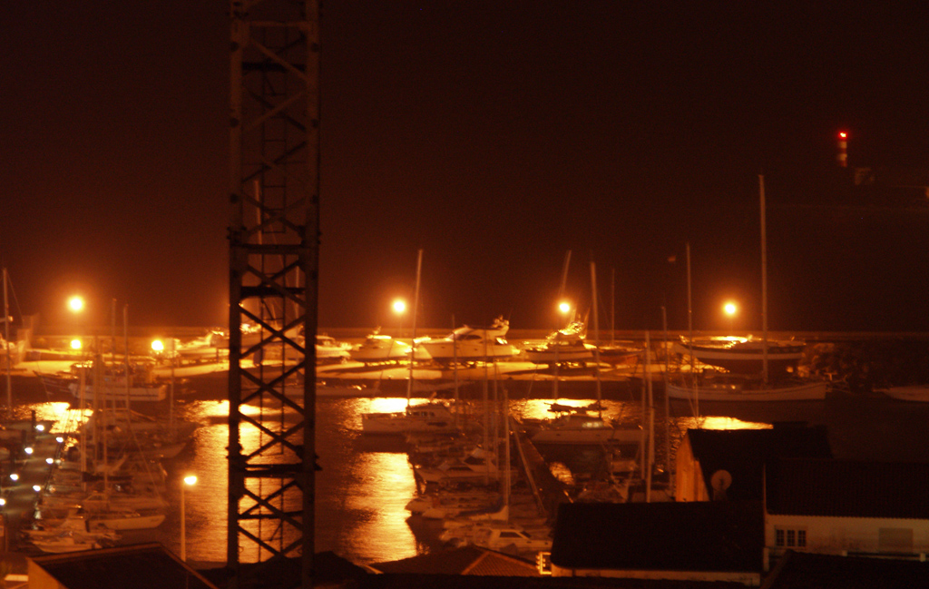 marina at night