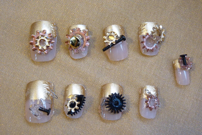 Steampunk Nails