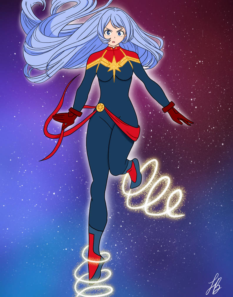 Nejire hado as captain marvel by di5n3ygirl98 on DeviantArt