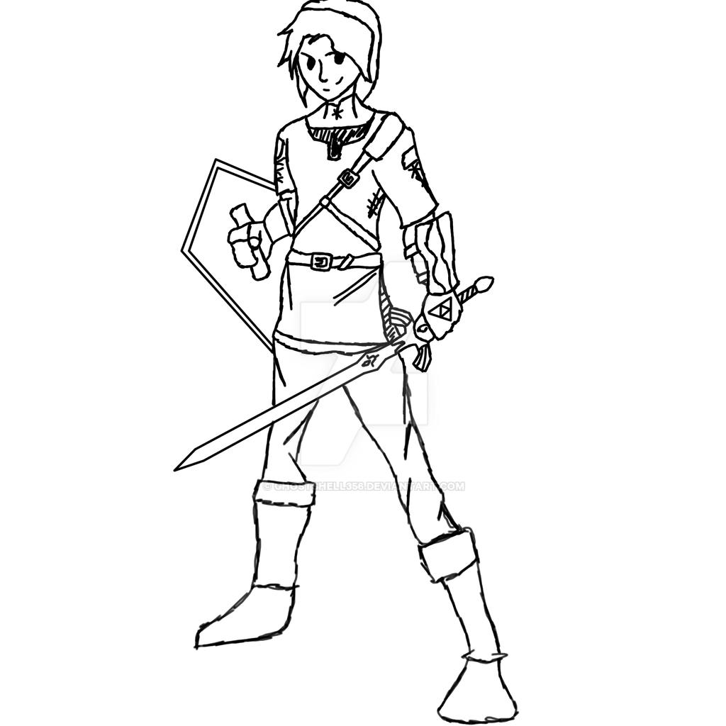 Link Sketch By Ghostshell356 On DeviantArt
