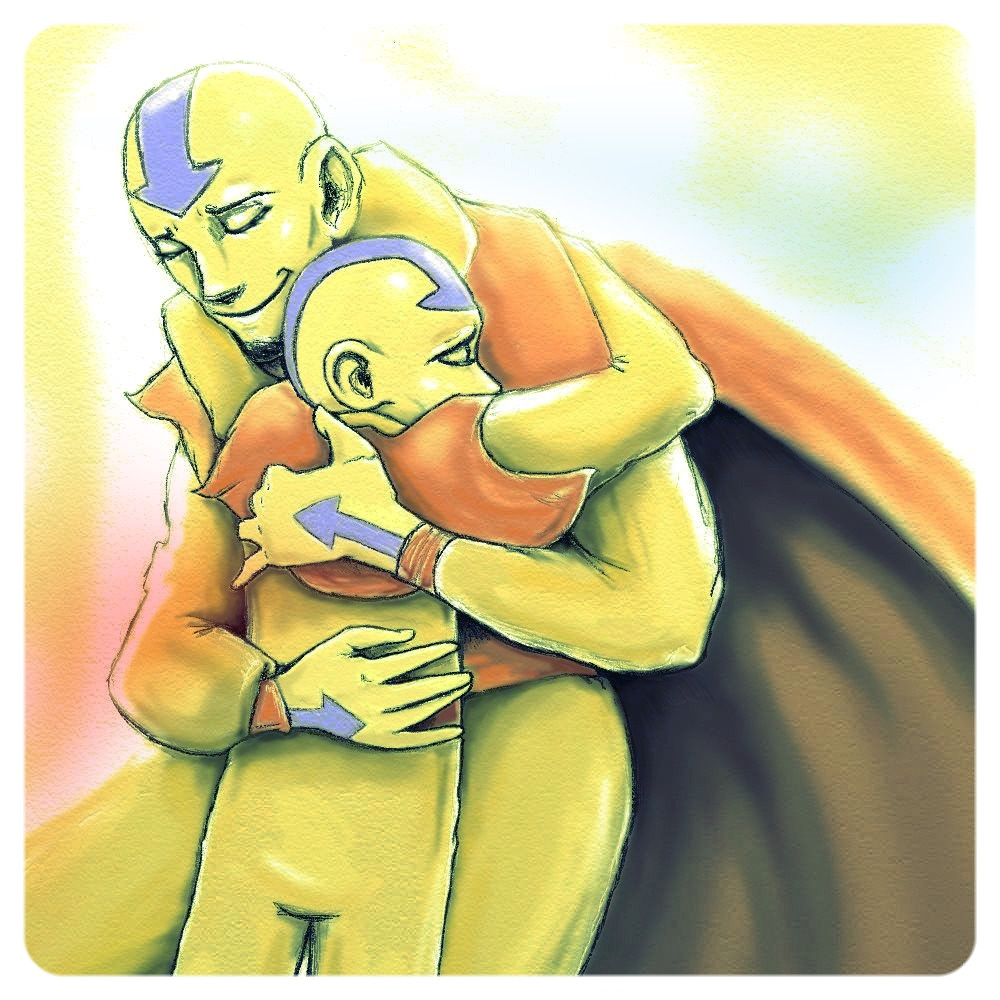 Aang and Tenzin