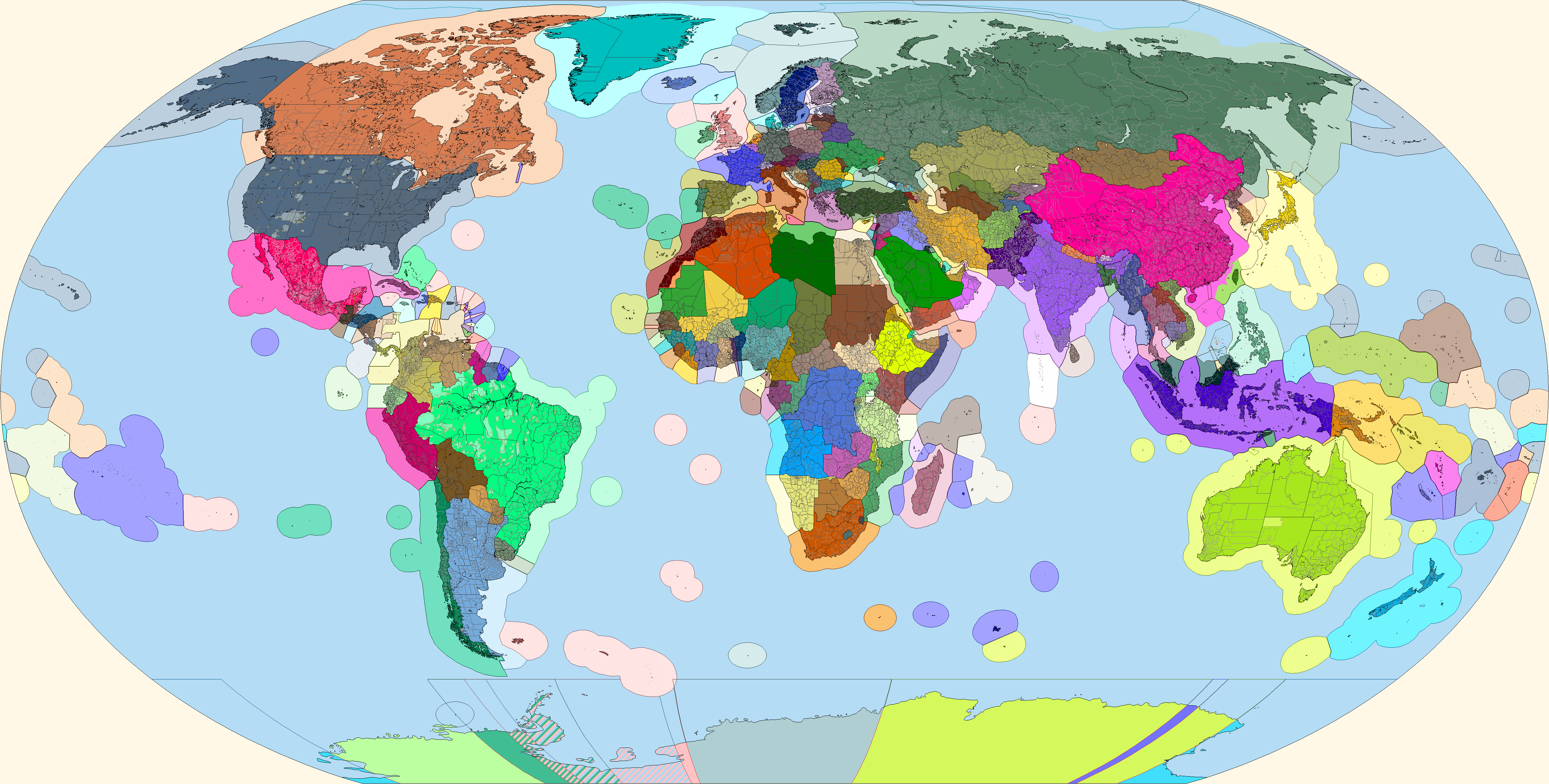 Карта palword. Q Bam World Map.