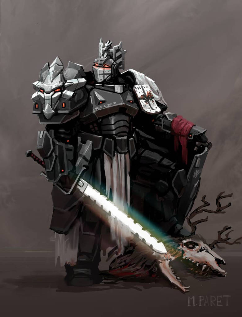 Mecha knight by morkarr on DeviantArt