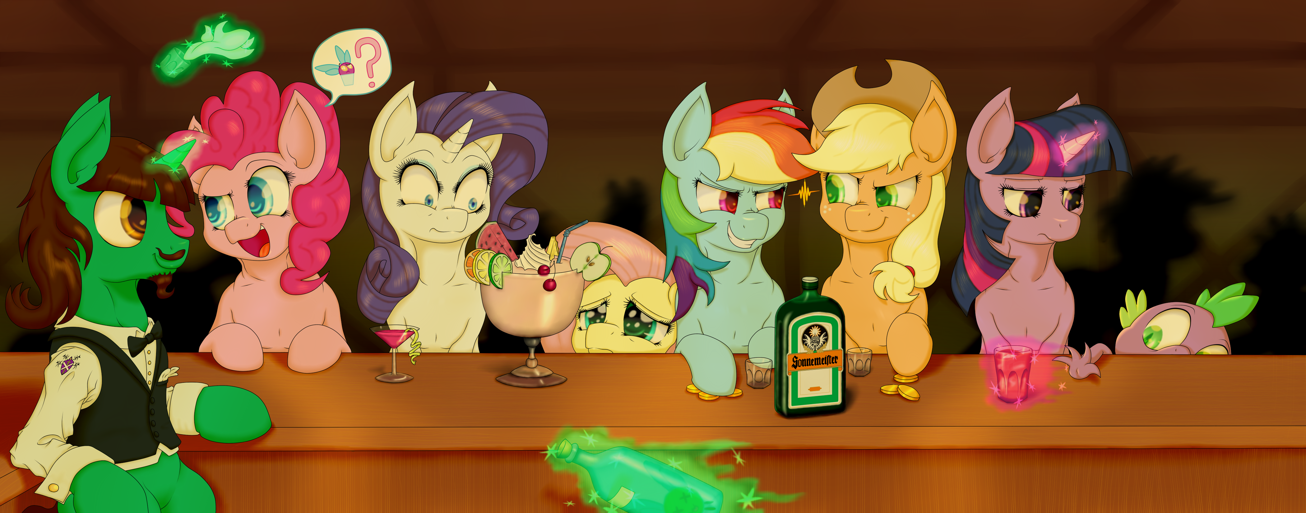 Six mares walk into a bar...