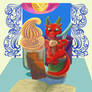 Dragon with cookies