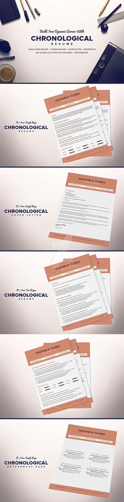 The Chronological Resume CV Full Set