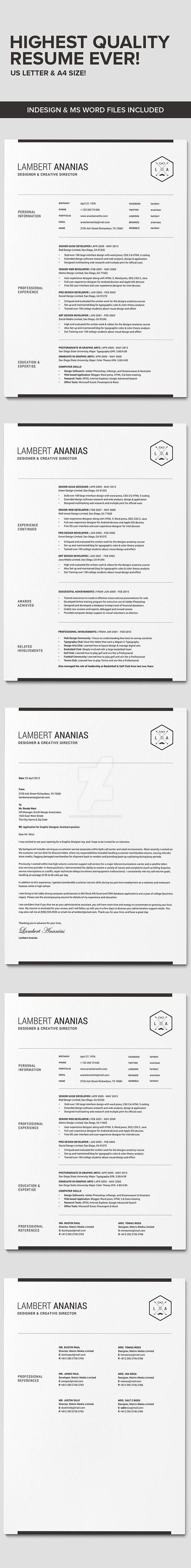 Active Resume CV - Lambert