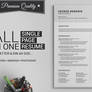 All in One Single Page Resume Pack