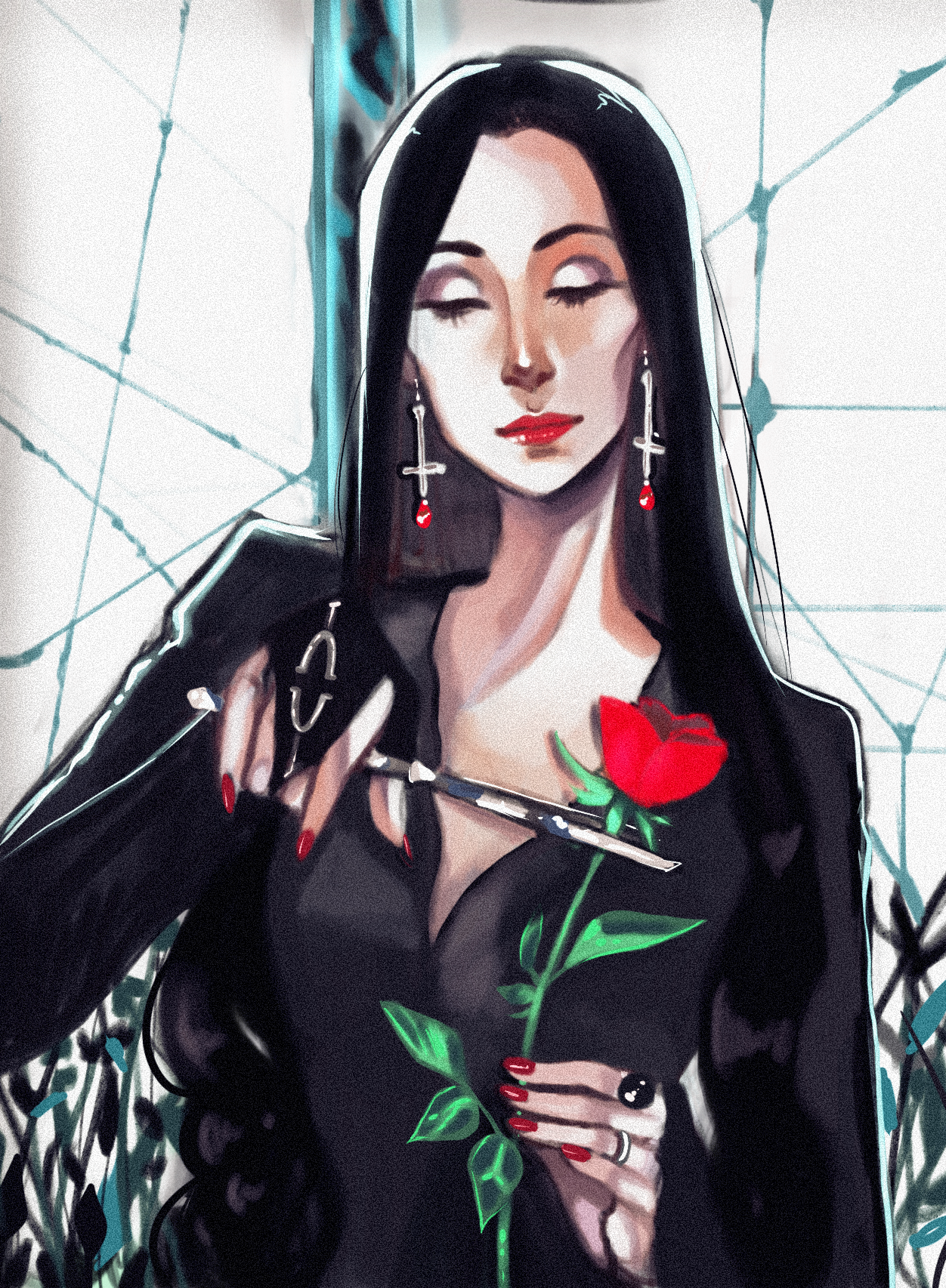 ArtStation - MORTICIA ADDAMS FULL + (NSFW VERSION)