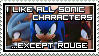 Sonic Characters Stamp by MasterGallade