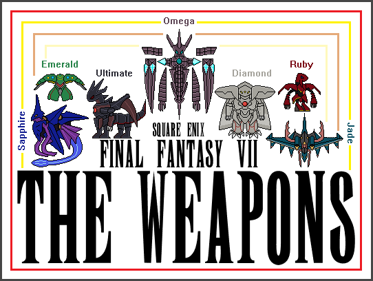 1st Ever Ffvii Weapon Sprites By Mastergallade On Deviantart