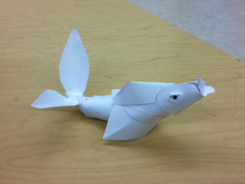 Paper fish by Lemmymeringuepie on DeviantArt
