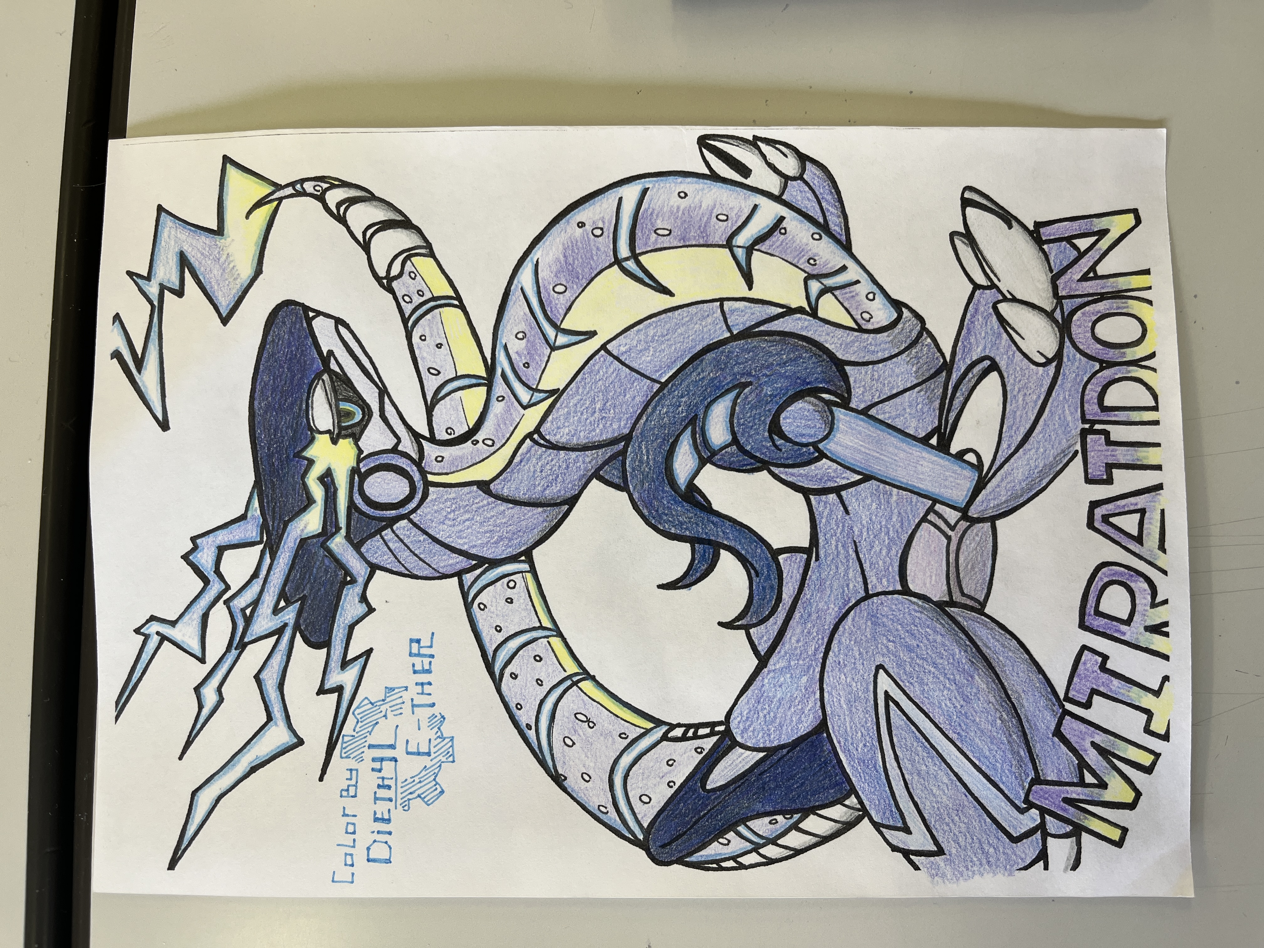 Mega Rayquaza shiny by DragonIan096 on DeviantArt