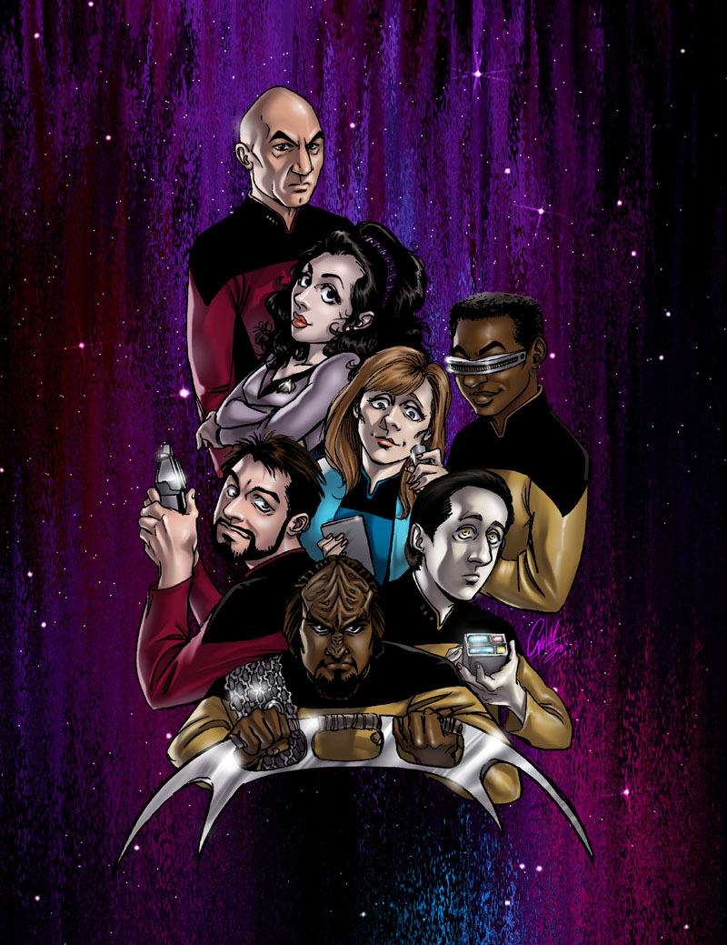 Star Trek TNG manga style