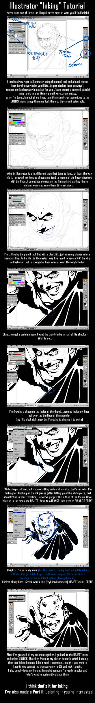 Illustrator Inking Tutorial