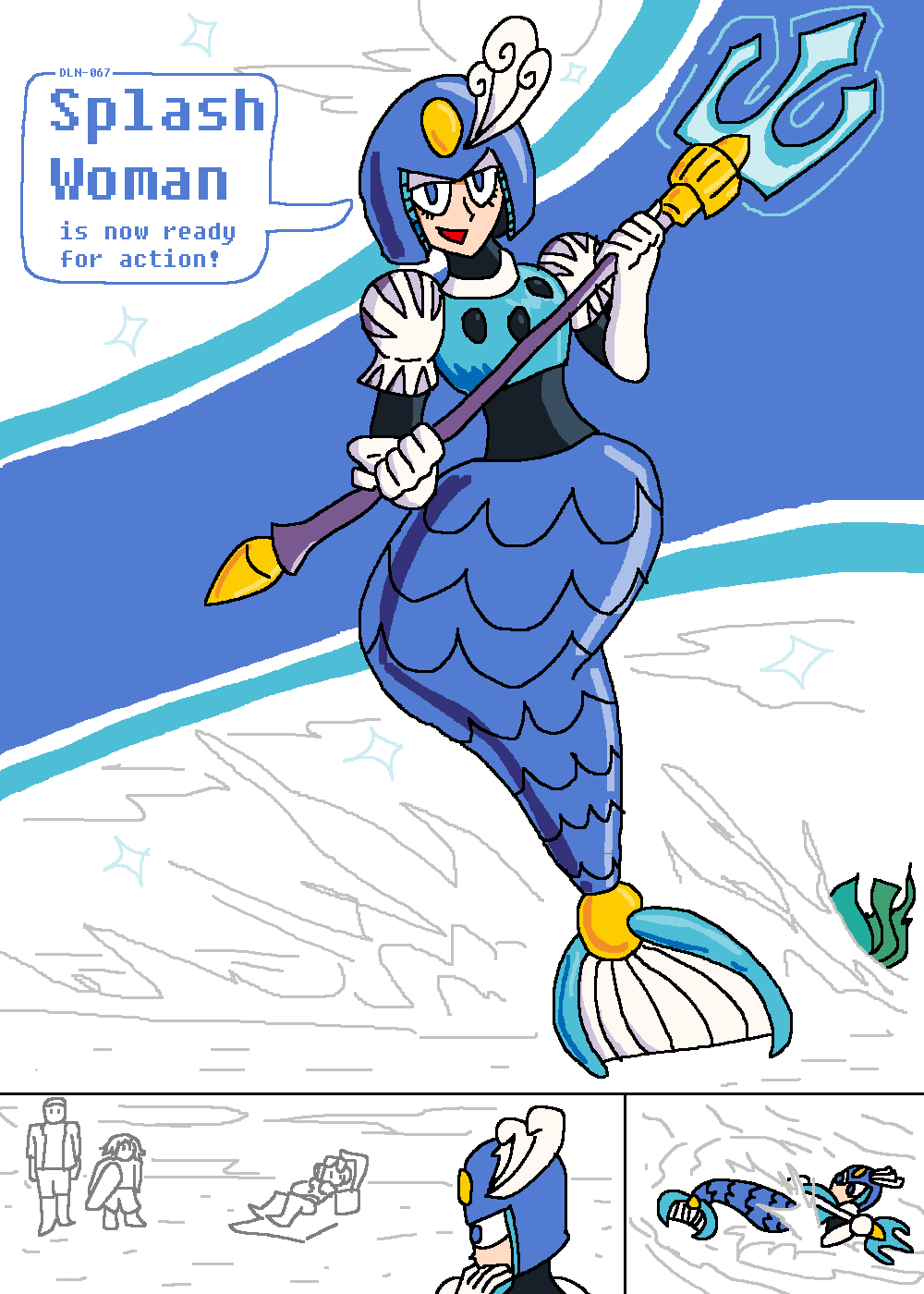 Geo Makes Splashdown Pg. 3 (Splash Woman TF) by Bobarabo on DeviantArt