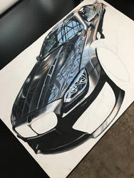 BMW M6 Realistic Drawing - Work In Progress