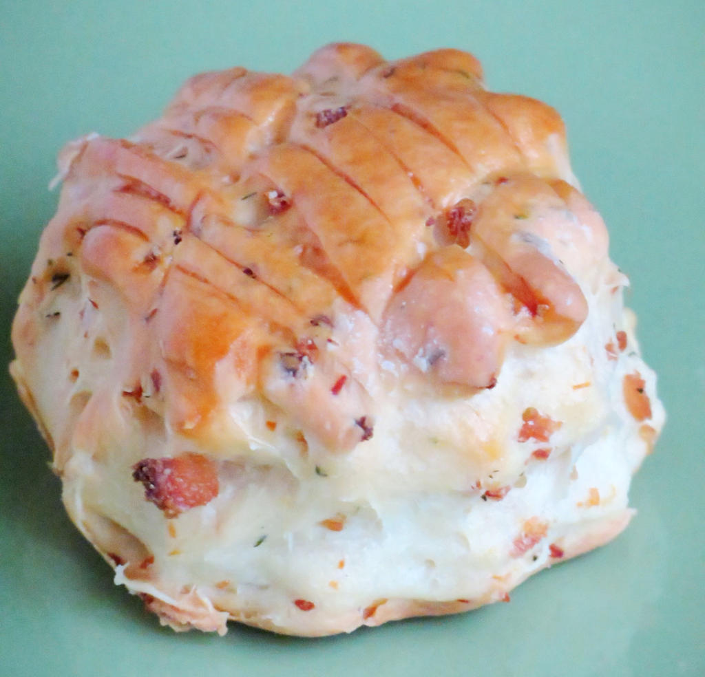 Hungarian Bacon-Ricotta Biscuit