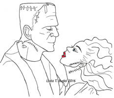 Frankenstein and His Bride