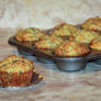 Bacon and Cheddar Zucchini Breakfast Muffins