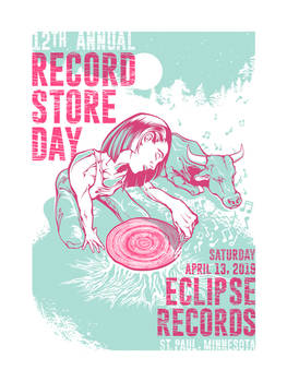 Record Store Day poster for Eclipse Records