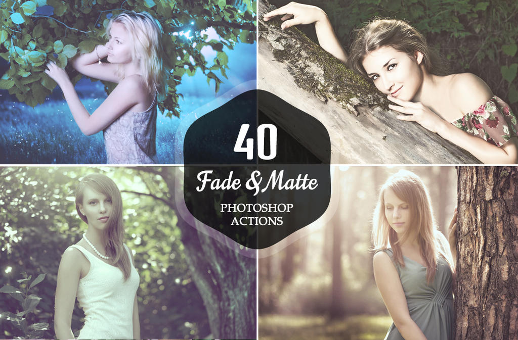 40 Free Fade and Matte Photoshop Actions