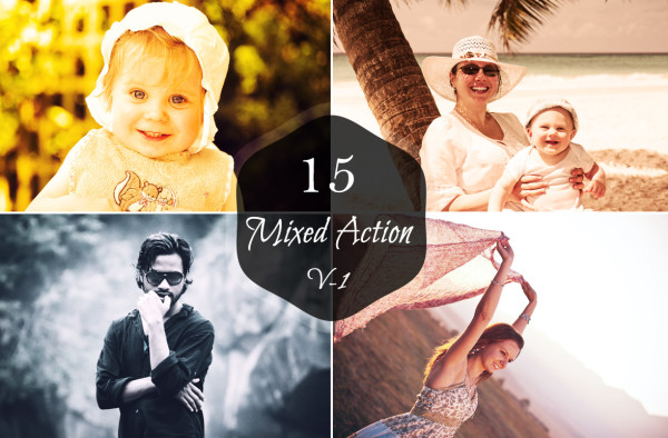 Free 15 Mixed Photoshop Elements Actions