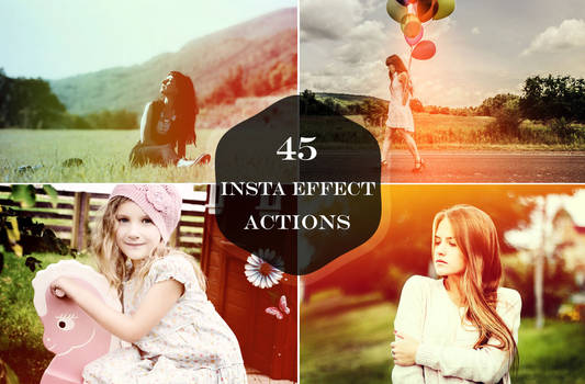 45 Insta Effect Photoshop Actions