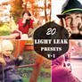 Free 20 Premium Light Leak Lightroom Presets V-1