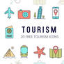 Free Tourism Vector Icon Set