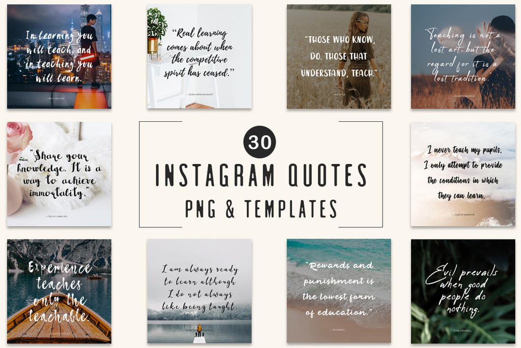 30 Free Instagram Quotes Templates by symufa on DeviantArt