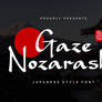Gaze Nozarashi Japanese Font