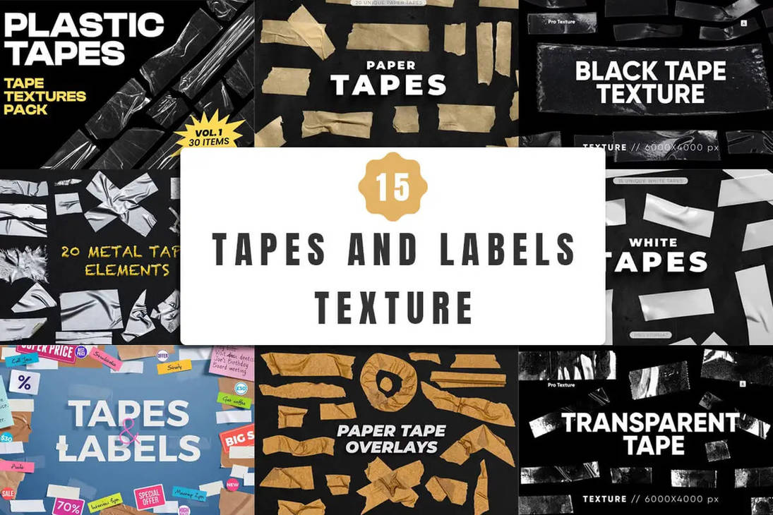 15 Tapes and Label Textures by symufa on DeviantArt