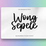 Wong Sepele Handwritten Font