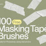 100 Masking Tape Photoshop Brushes