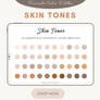 Skin Tones Procreate Color Palettes