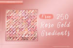 250 Free Elegant Rose Gold Gradient Photoshop by symufa