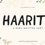 Haarith Handmade Font | Free Download