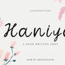 Haniya Handmade Font | Free Download