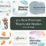 30 Best Procreate Watercolor Brushes