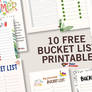 10 Free Bucket List Printable