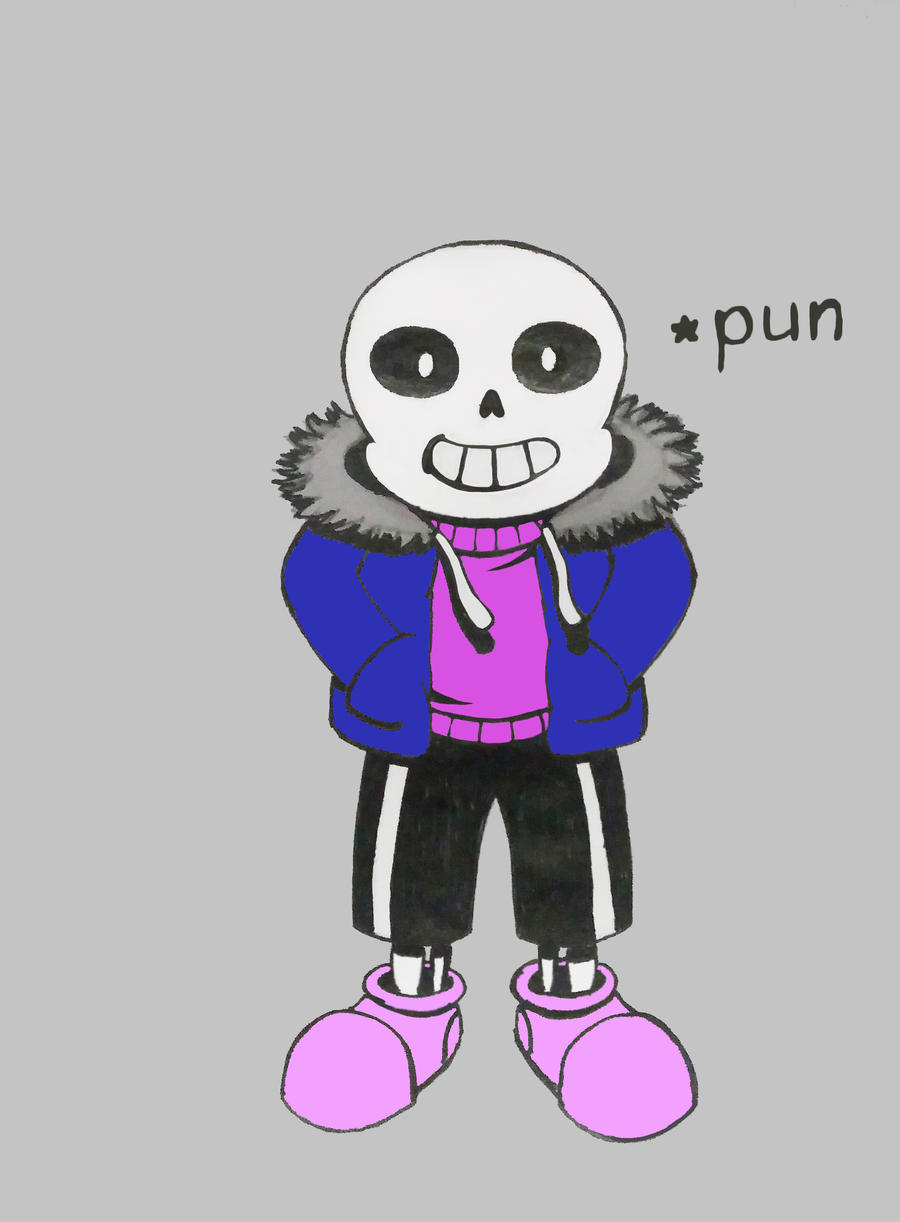 Sans (Colored) by C-H-4-r-l-3-y on DeviantArt