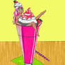 Strawberry Milkshake Pin up