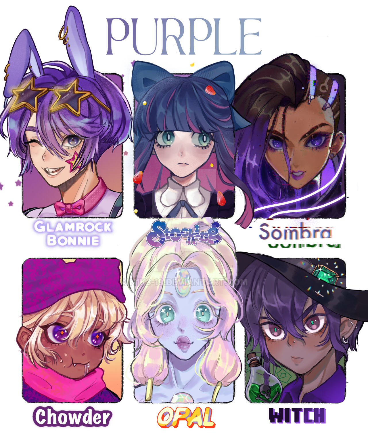 Purple Character Examples Purple Character by n1k3-19 on DeviantArt