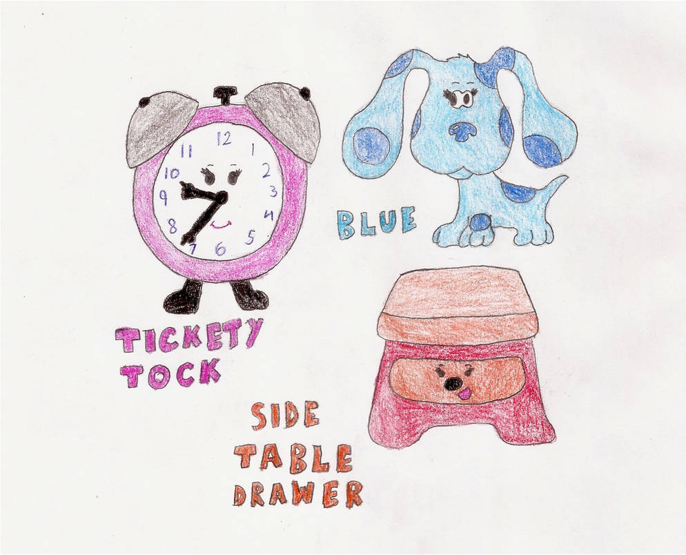 Blue's Clues Characters by TDRaichu on DeviantArt