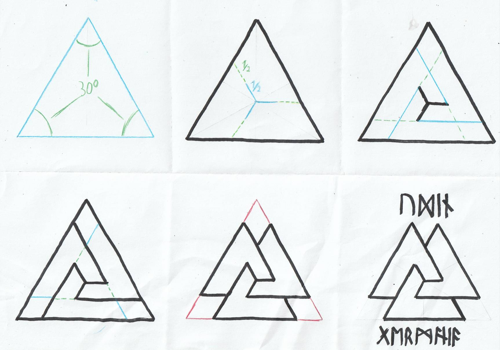 (Tutorial) How to draw a Valknut by SushiJuice440 on DeviantArt