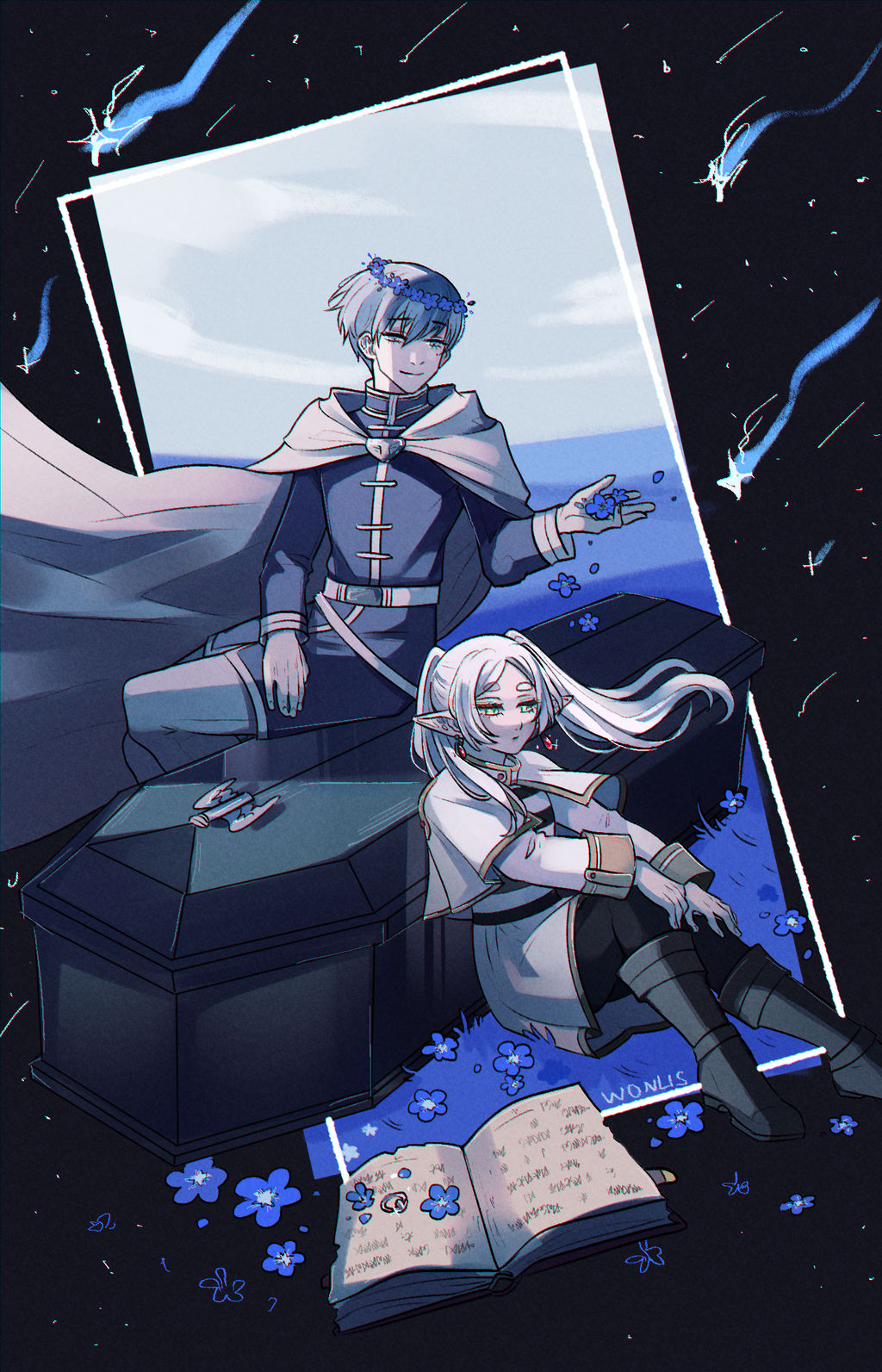 Frieren and Himmel by Wonlis on DeviantArt