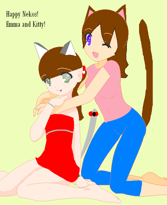 Emma and kitty