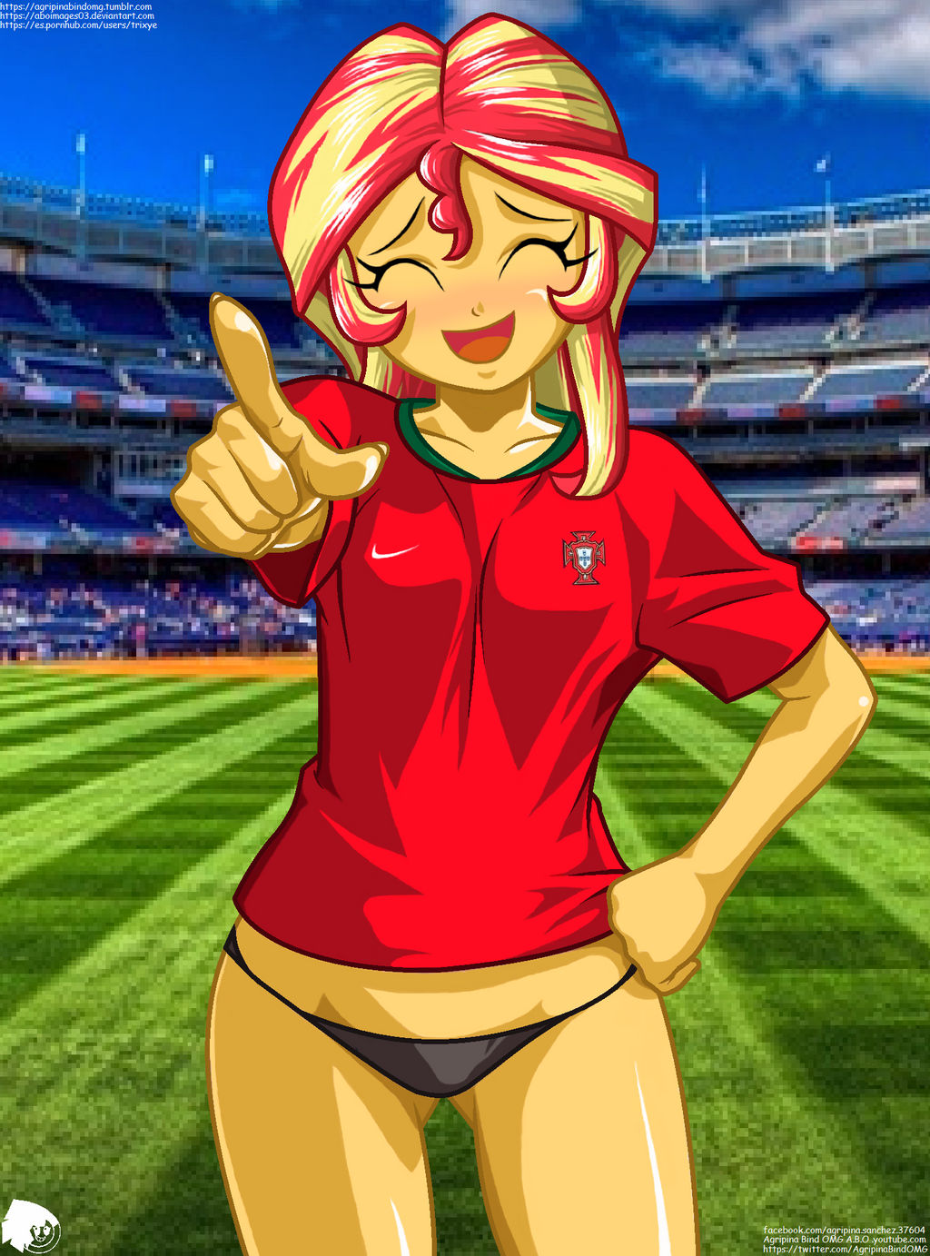 Sunset Shimmer Portugal Shirt RUSIA 2018 (Remake)